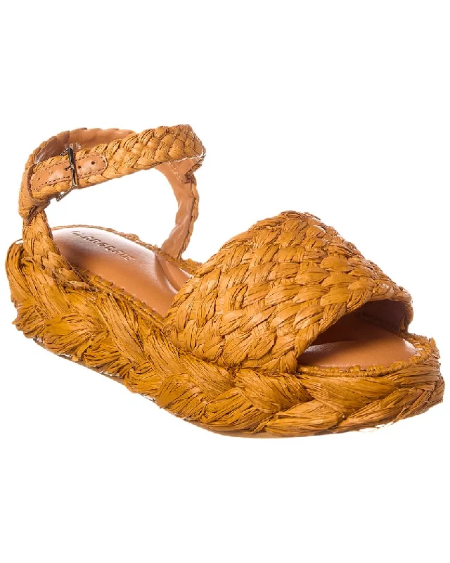 Clergerie Annie Raffia Platform Sandal