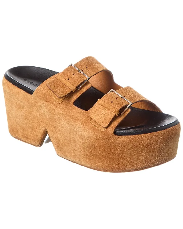 Clergerie Esme Suede Platform Sandal