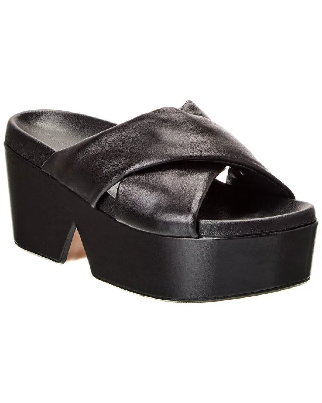 Clergerie Etan Leather Platform Sandal