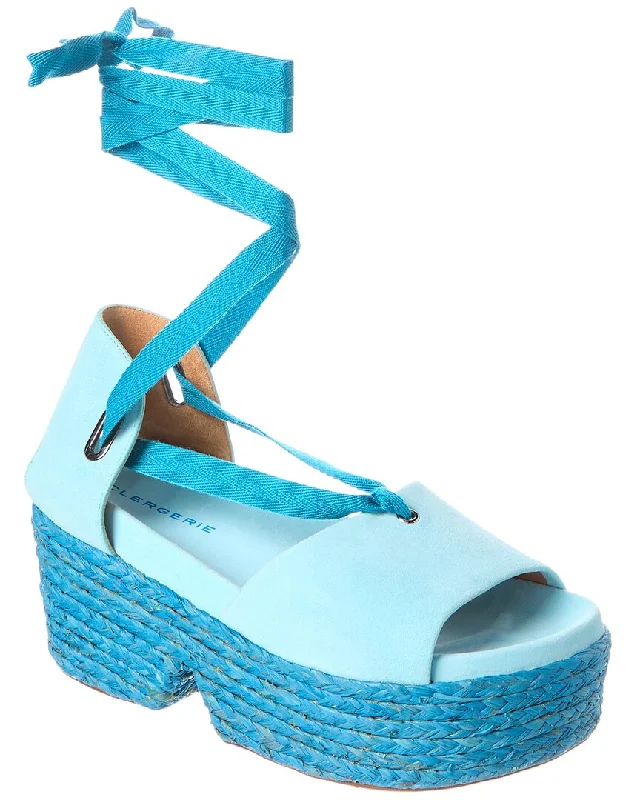 Clergerie Evycv Suede Wedge Sandal