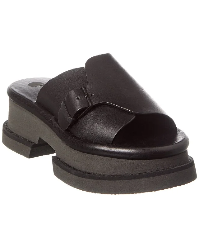 Clergerie Fia Leather Platform Sandal