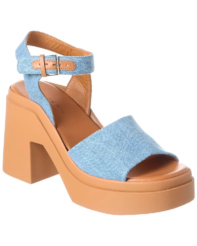 Clergerie Nelio Denim Platform Sandal