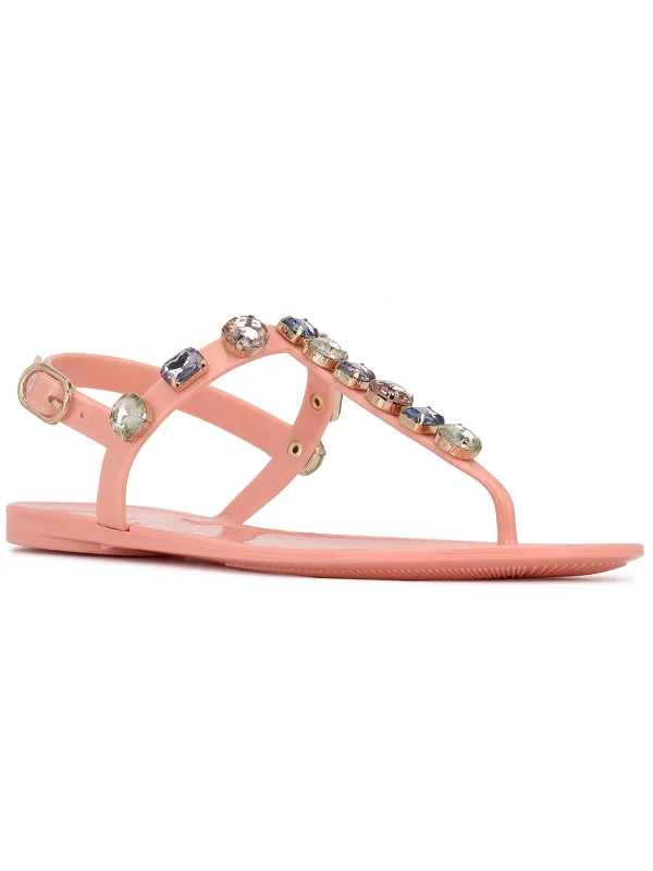 Juniper Womens Slingback Thong Jelly Sandals