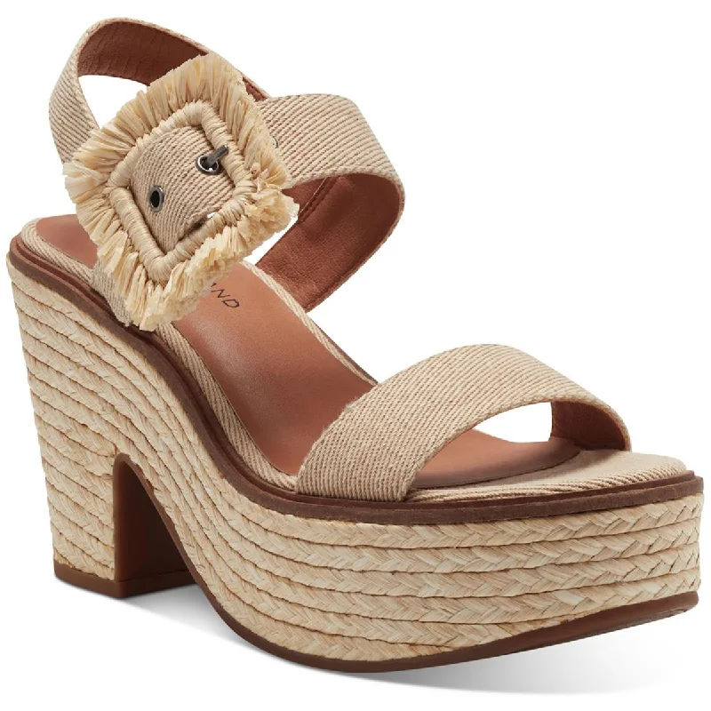 Lucky Brand Womens Yidris Twill Ankle Strap Espadrilles