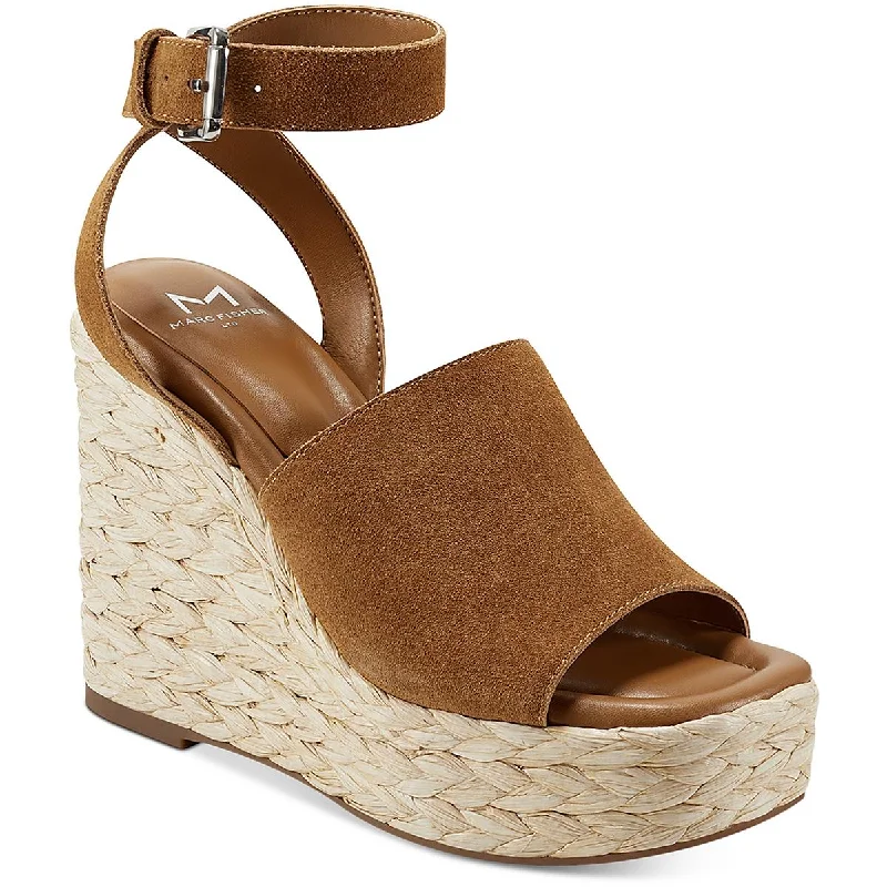 Marc Fisher LTD Womens Nelly Suede Woven Wedge Sandals