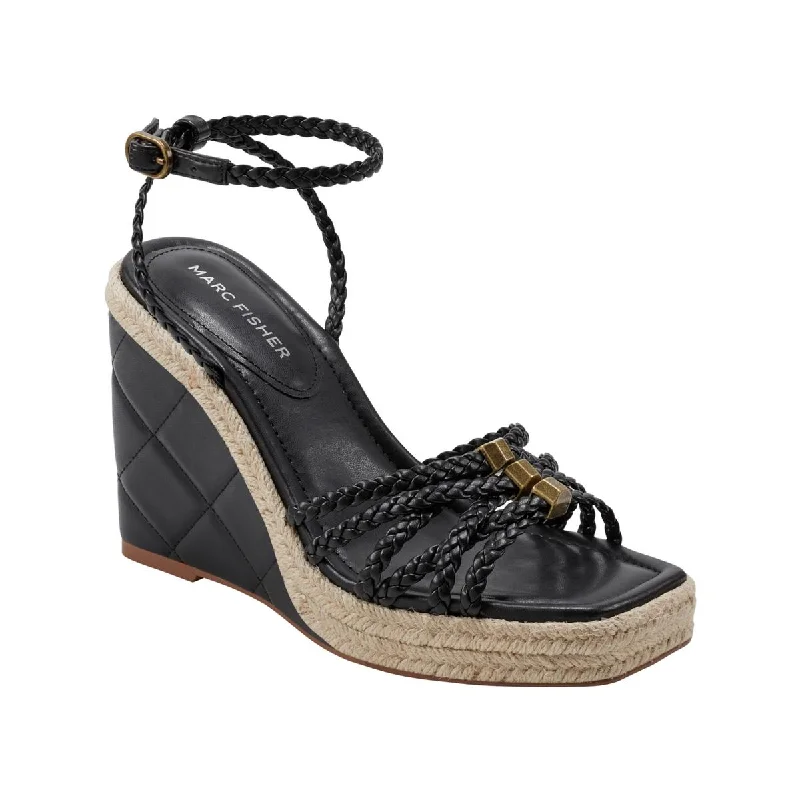 Marc Fisher Womens Wedge Ankle Strap Espadrilles