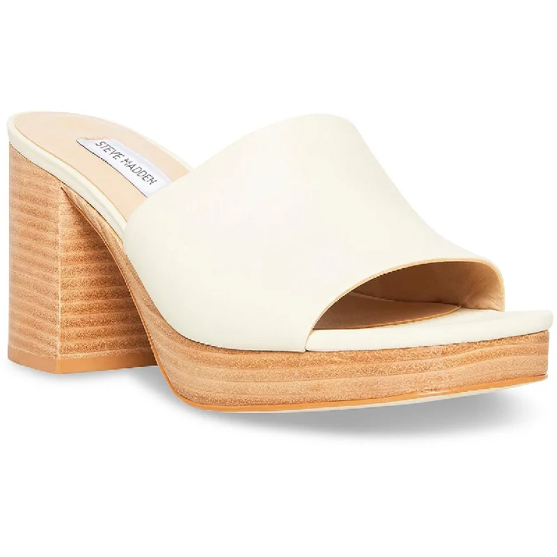 Steve Madden Womens Elda Breathable Slide On Heels