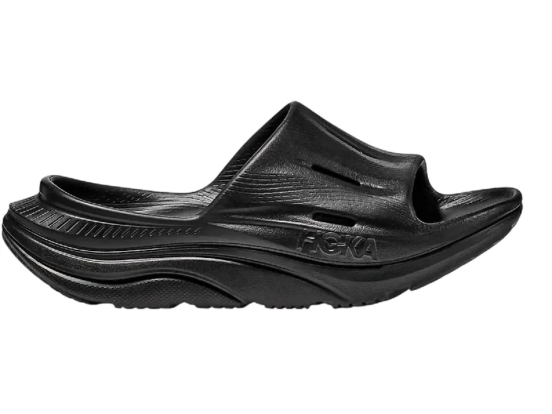 Unisex Ora Recovery Slide 3 Sandal In Black/black