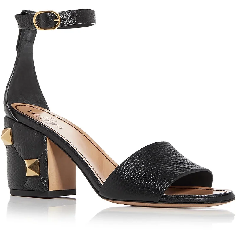 Valentino Garavani Womens Leather Sandal Ankle Strap