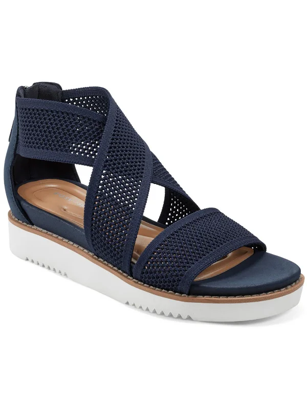 Wander 2 Womens Knit Open Toe Platform Sandals