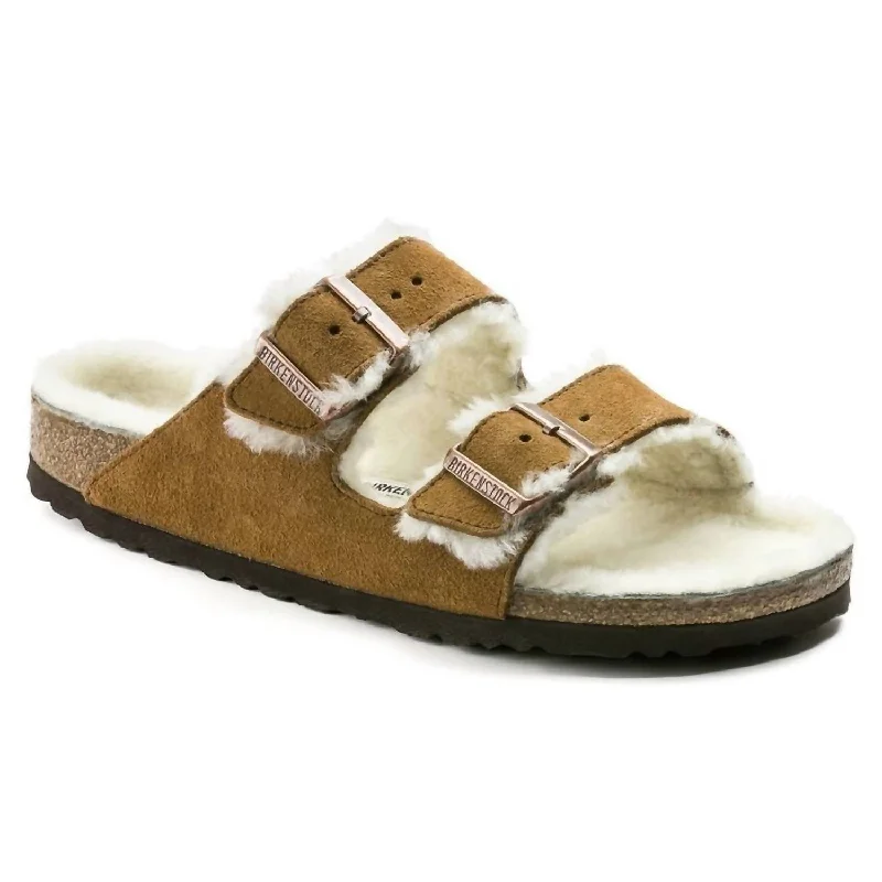 Women's Arizona Shearling Sandals In Mink