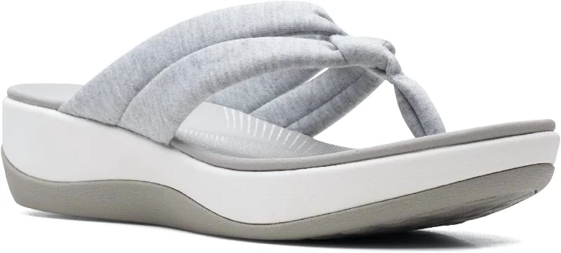 Women's Arla Kaylie Flip Flop In Grey Textile