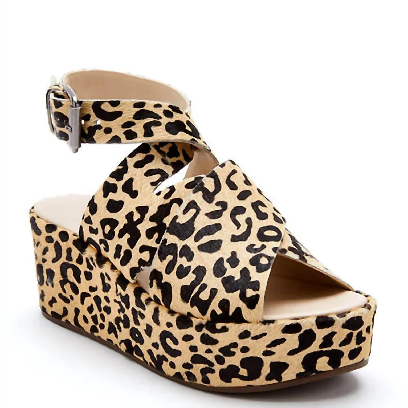 Women's Runaway Platform Sandal In Leopard