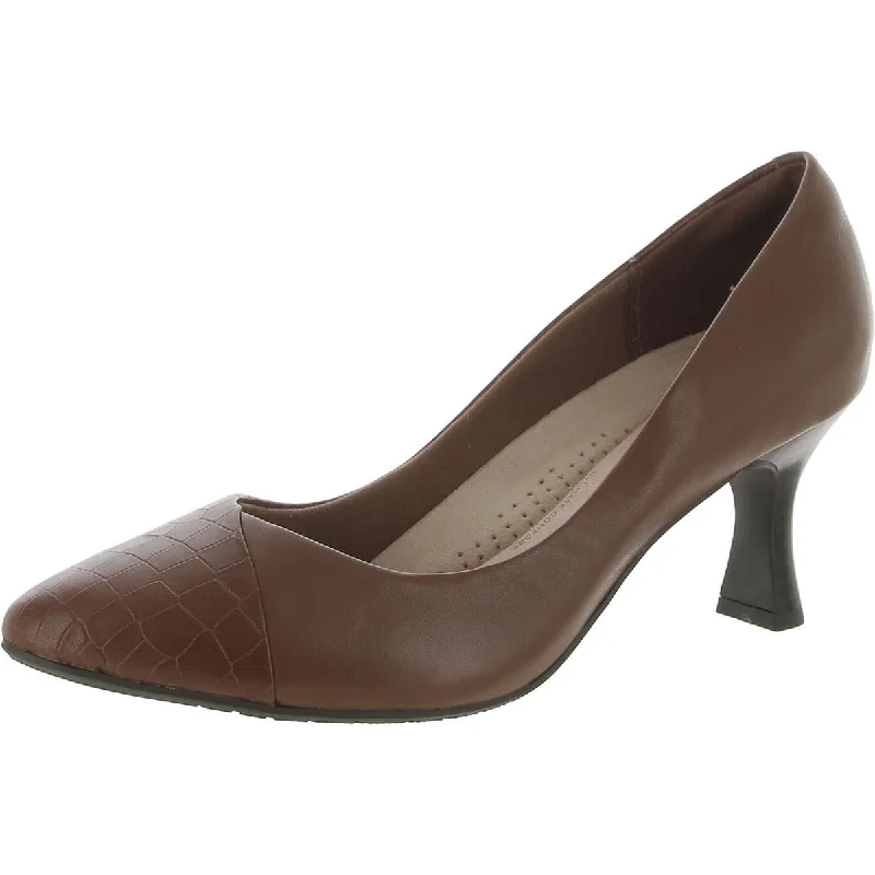 Clarks Womens Leather Pointed Toe Pumps