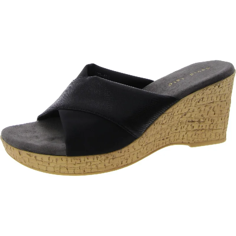 David Tate Womens Slip On Dressy Mules