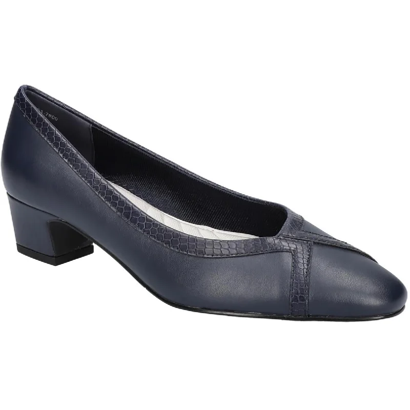 Easy Street Womens MYRTLE Faux leather Almond Toe Pumps