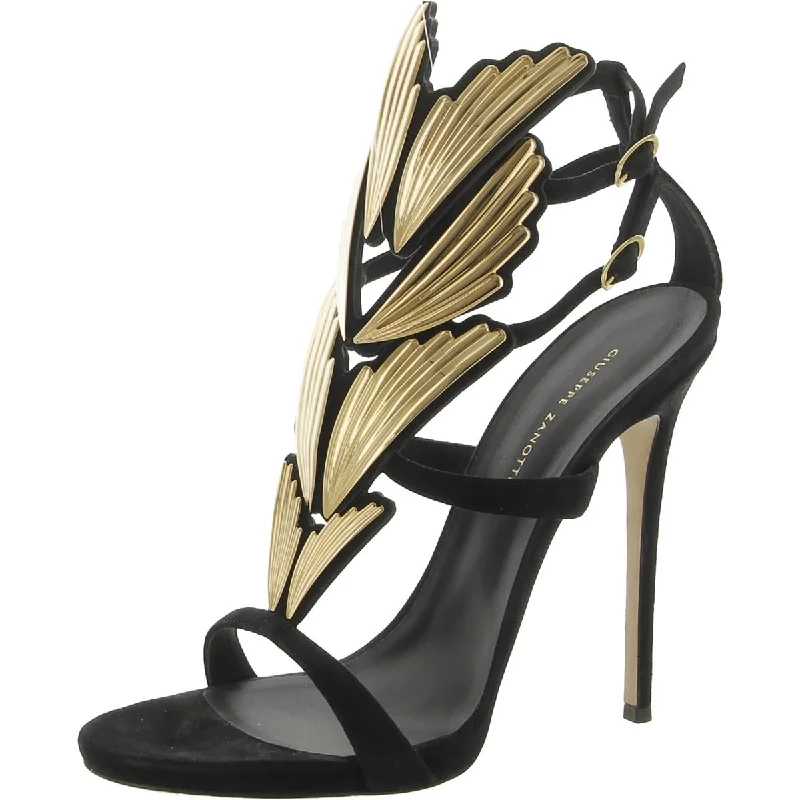 Giuseppe Zanotti Womens ALIEN 115PL Gold Wings Stilettos Pumps