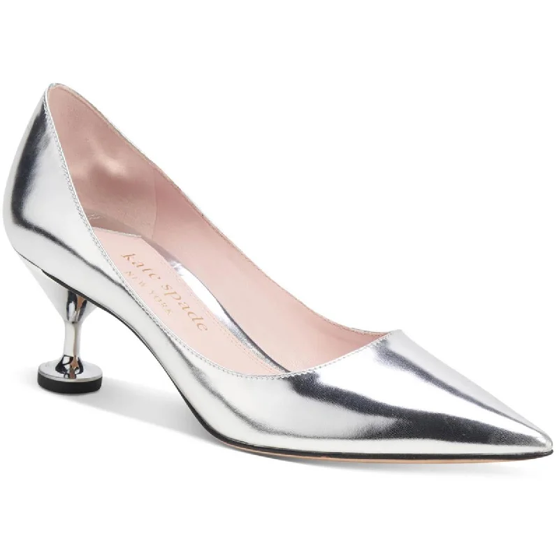 Kate Spade Womens Garnish Patent Leather Pointed Toe Pumps