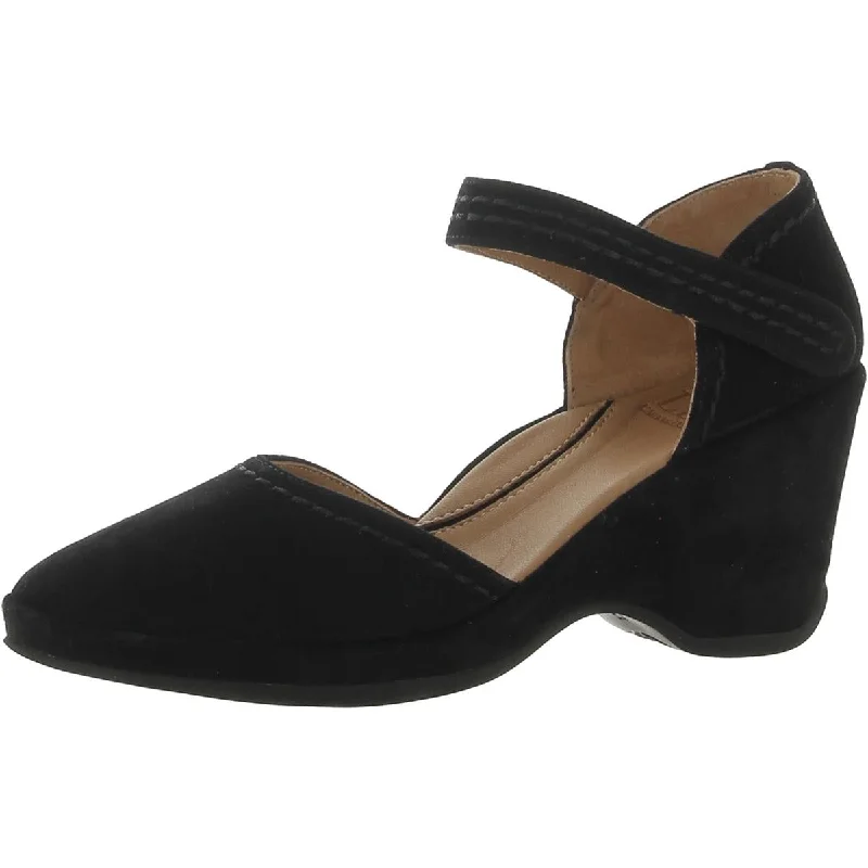 L'Amour des Pieds Womens Orva Suede Mary Jane D'Orsay Heels