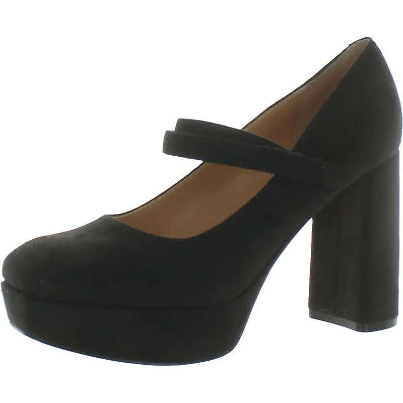 Marc Fisher Womens Faux Suede Block Heels