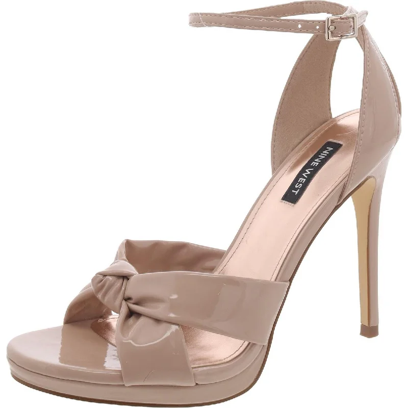 Nine West Womens Lovya Patent Dressy Ankle Strap