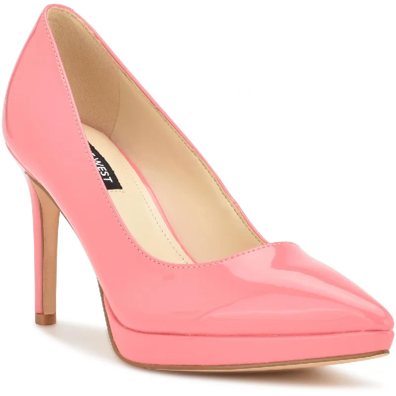 Nine West Womens Shelbe Patent Slip On Pumps