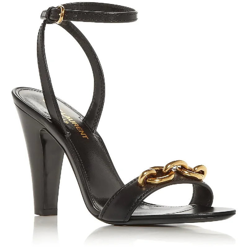 Saint Laurent Womens Stiletto Pump Ankle Strap