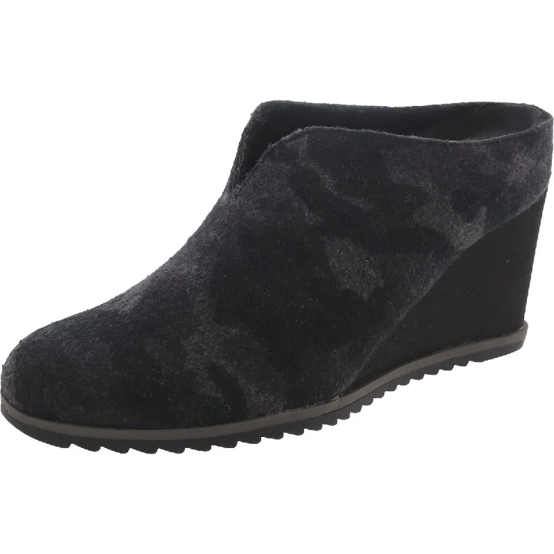 SOUL Naturalizer Womens Haley-Mule Wedges Faux Fur Mules