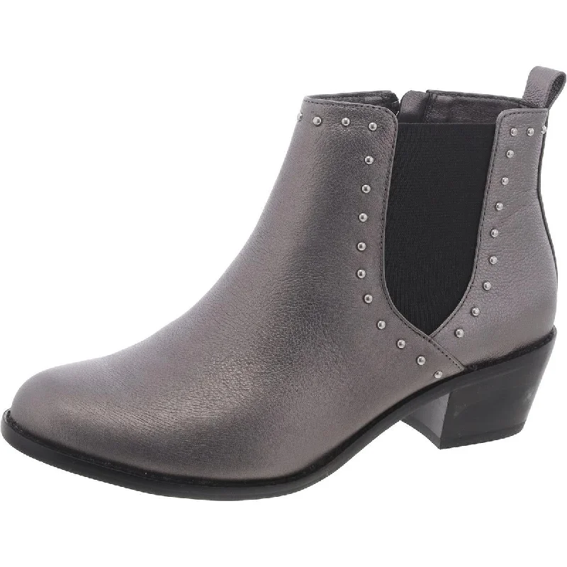 322 Lexi Womens Leather Zipper Ankle Boots