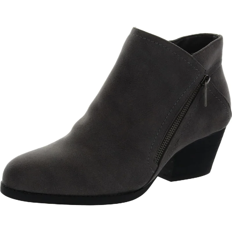 Bobbi Womens Faux Suede Ankle Booties