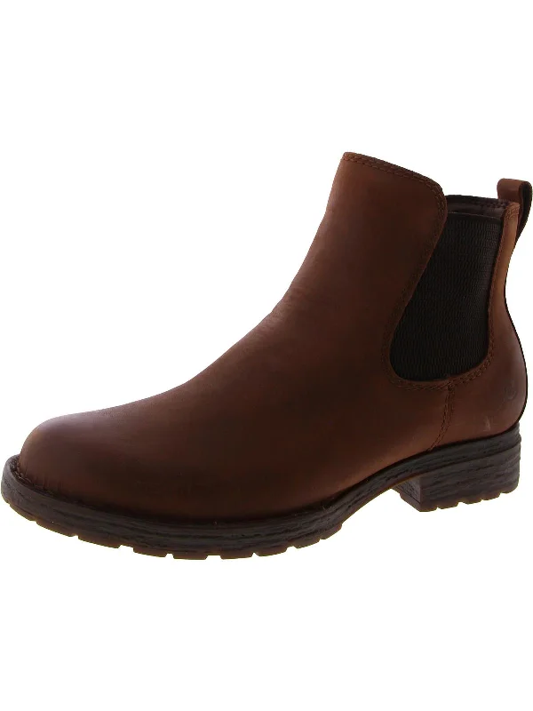 Cove Womens Leather Pull On Chelsea Boots