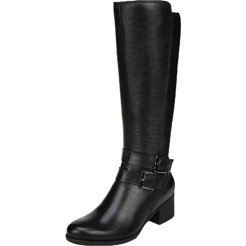 Dale Womens Leather Riding Mid-Calf Boots