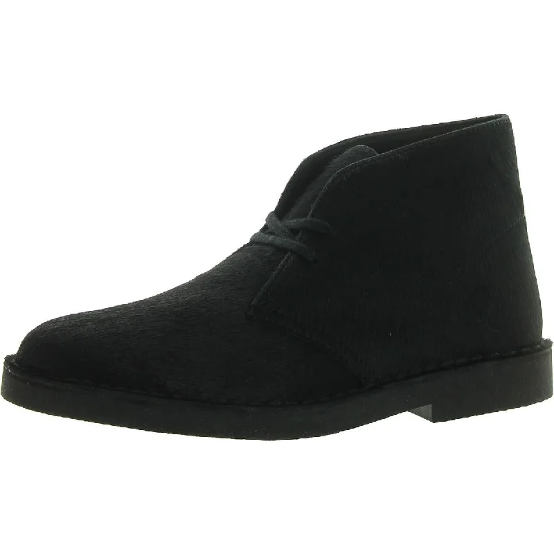 Desert Boot 2 Womens Calf Hair Lace-Up Chukka Boots