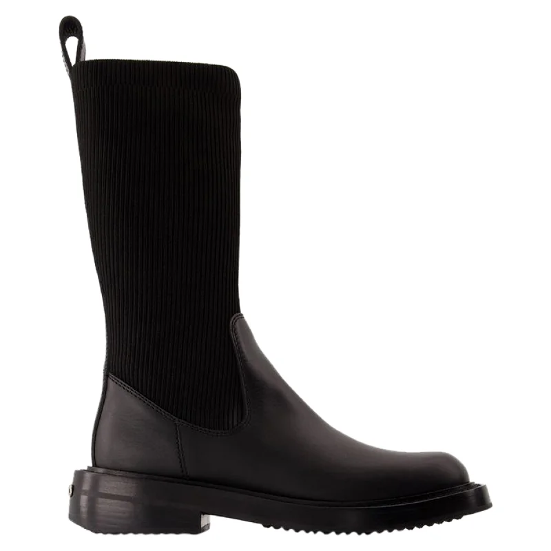 Detroit Sock Boots - Alexander Wang - Leather - Black