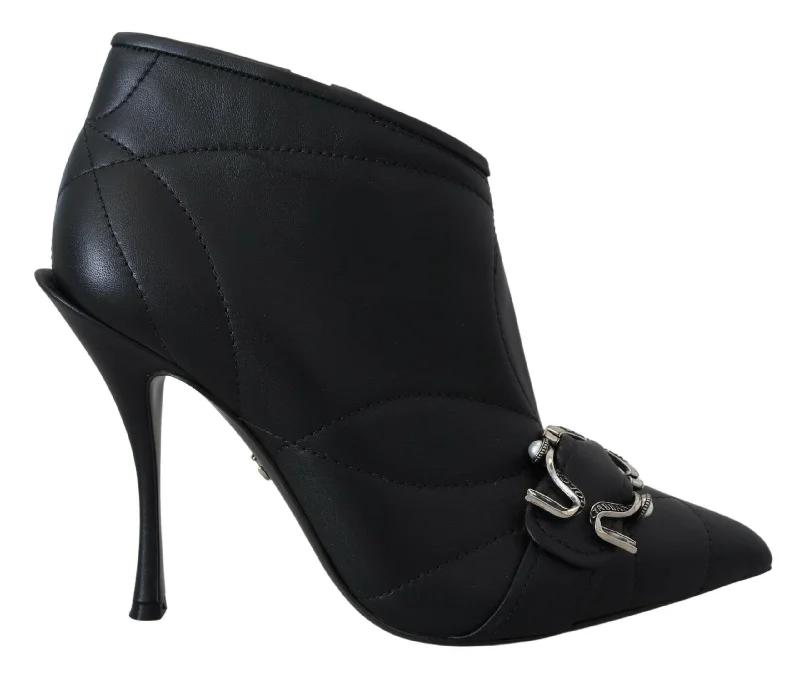 Dolce & Gabbana Elegant  Leather Women's Booties