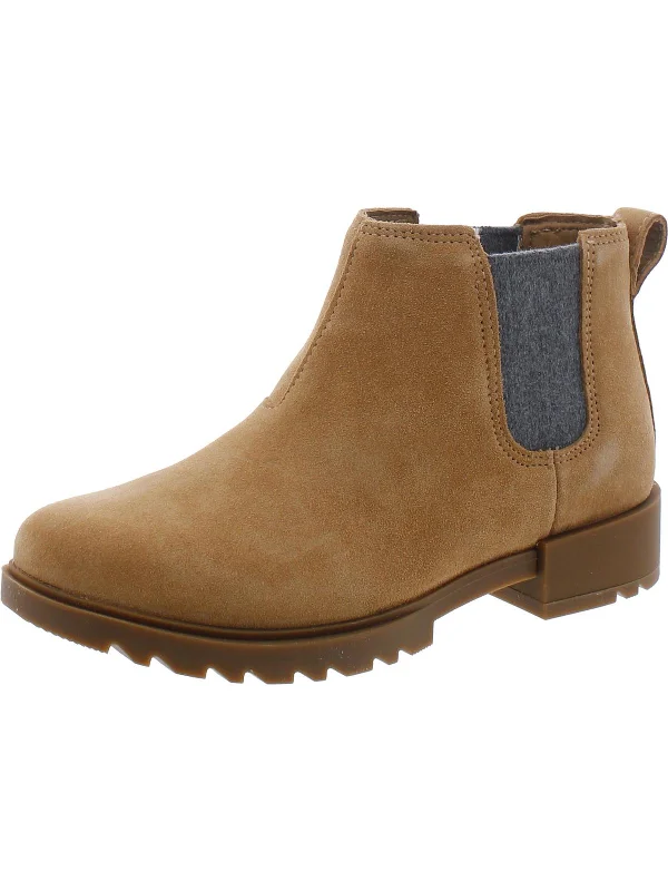 Emelie II Chelsea Womens Suede Slip On Ankle Boots