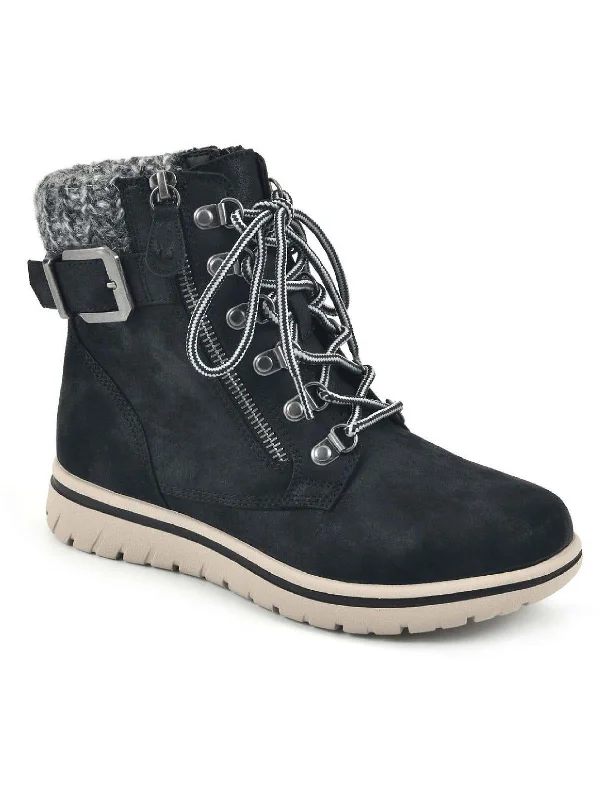 Hearty Womens Faux Suede Winter & Snow Boots