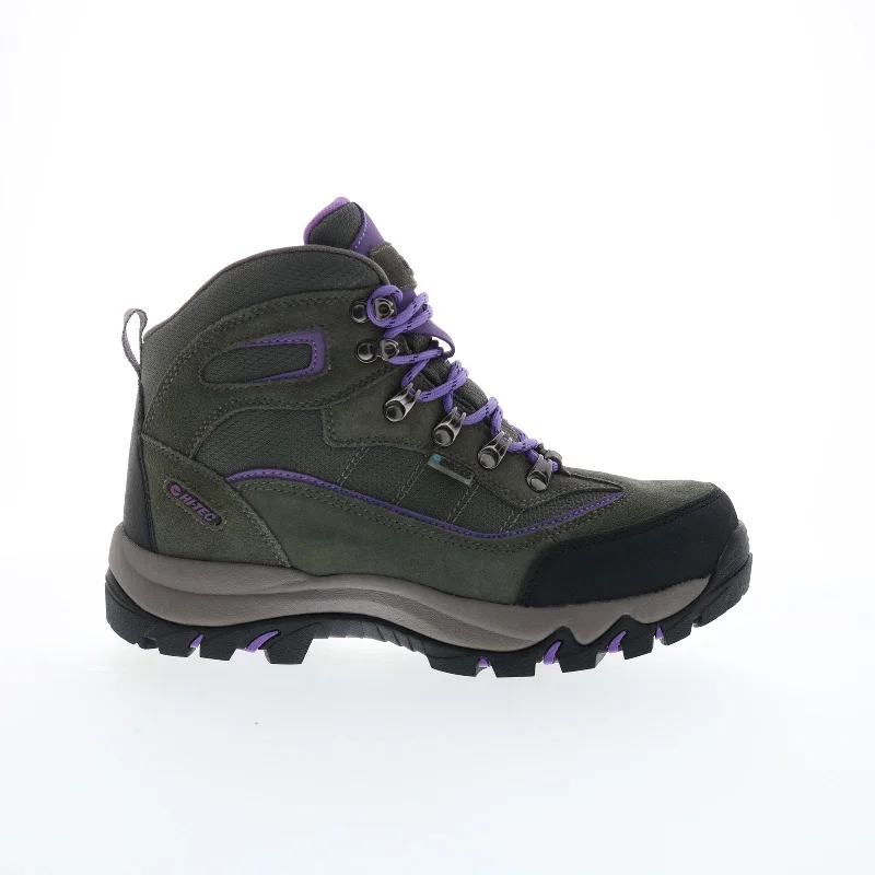 Hi-Tec Skamania Mid Waterproof CH80049W-N Womens Gray Suede Hiking Boots