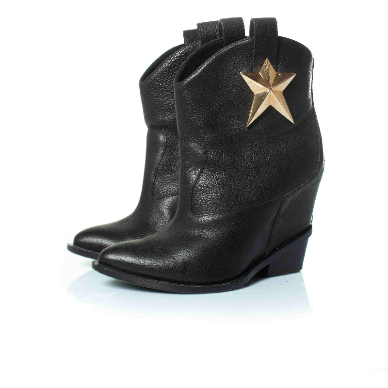 hidden platform wedge star boots