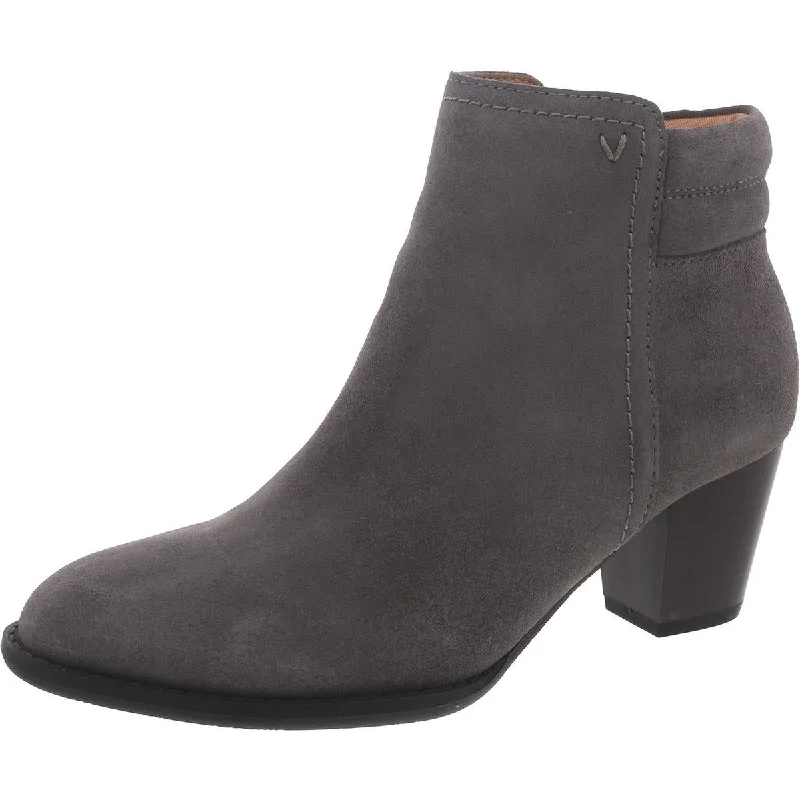 Jessie Womens Suede Almond Toe Ankle Boots