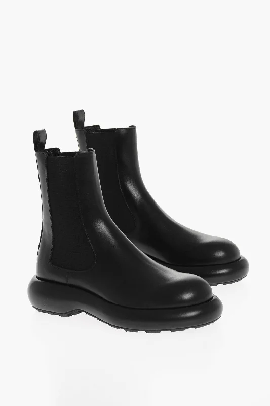 Jil Sander Leather Chelsea Boots