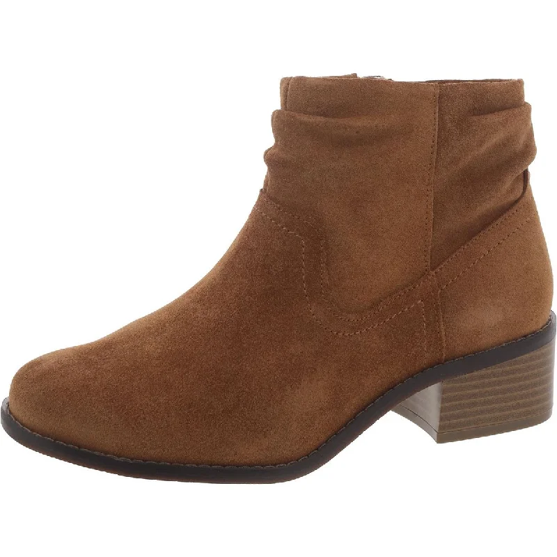 Kanela Womens Suede Slouchy Ankle Boots