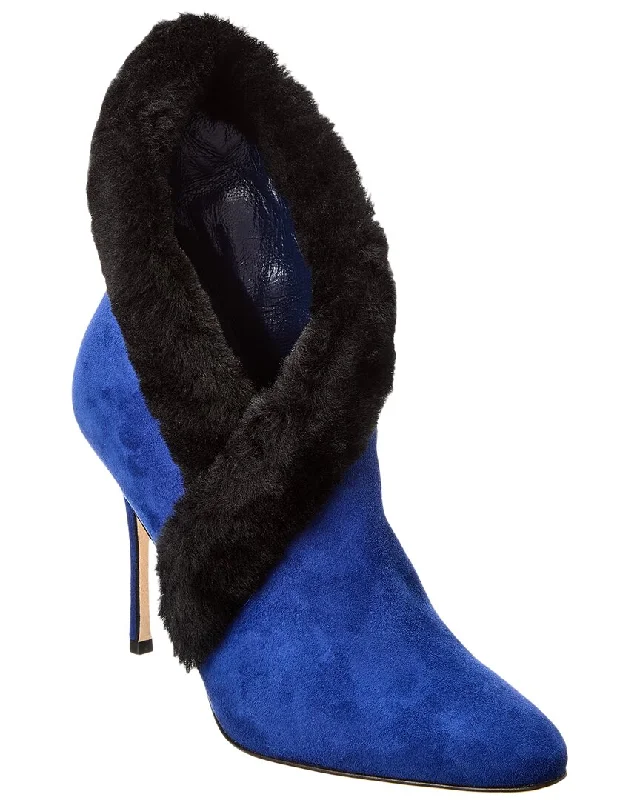 Manolo Blahnik Nestanu 105 Suede Boot