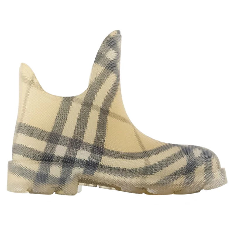 Marsh Low Ankle Boots - Burberry - Synthetic - Beige