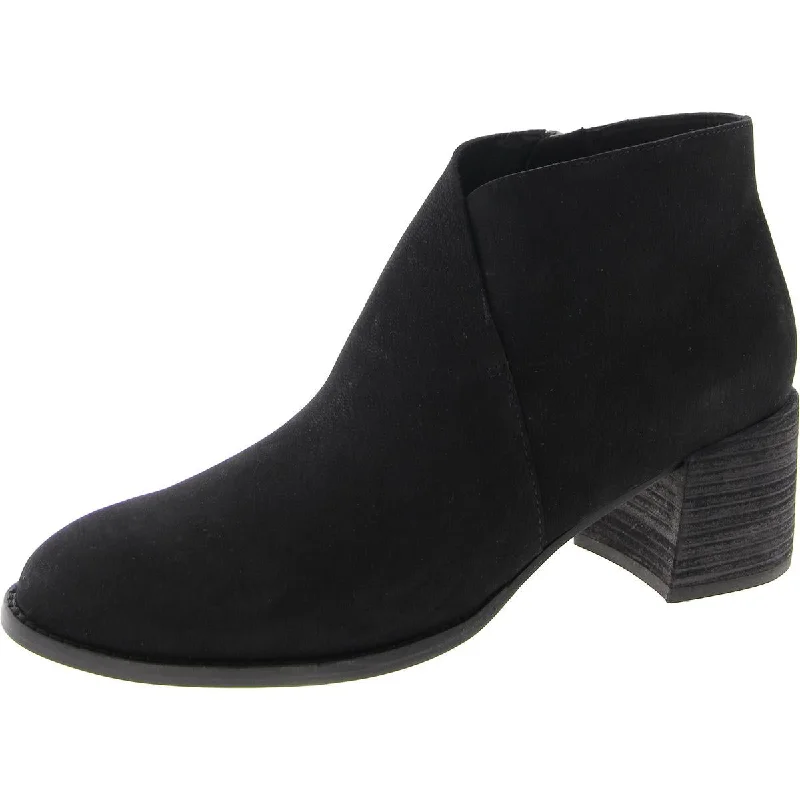 MELROSE Womens Almond toe Block heel Ankle Boots