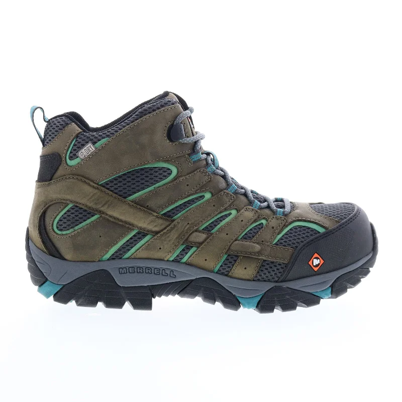 Merrell Moab Vertex Mid Waterproof Composite Toe Womens Gray Work Boots