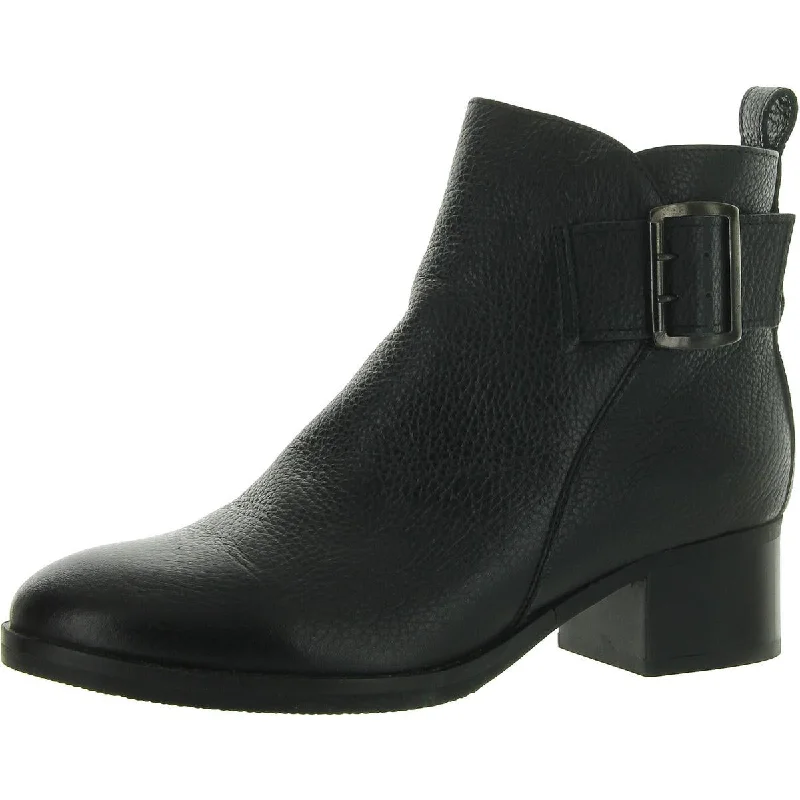 Mila Charm Womens Leather Padded Insole Booties