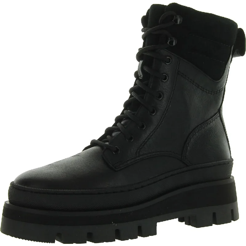 ORIANNA2 HIKE Womens Leather Platform Combat & Lace-Up Boots