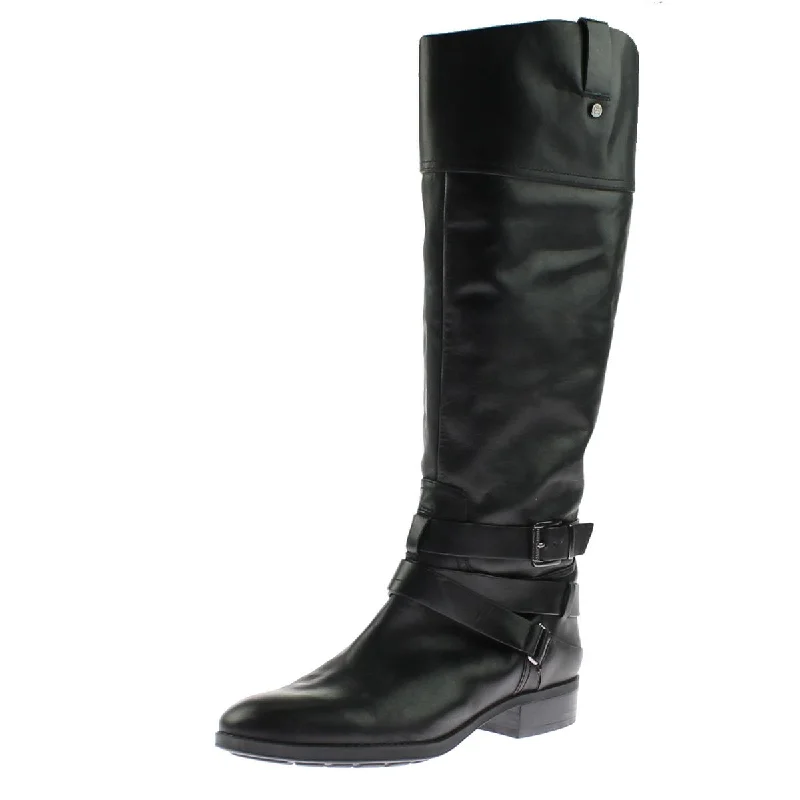 Pazell Womens Leather Riding Knee-High Boots