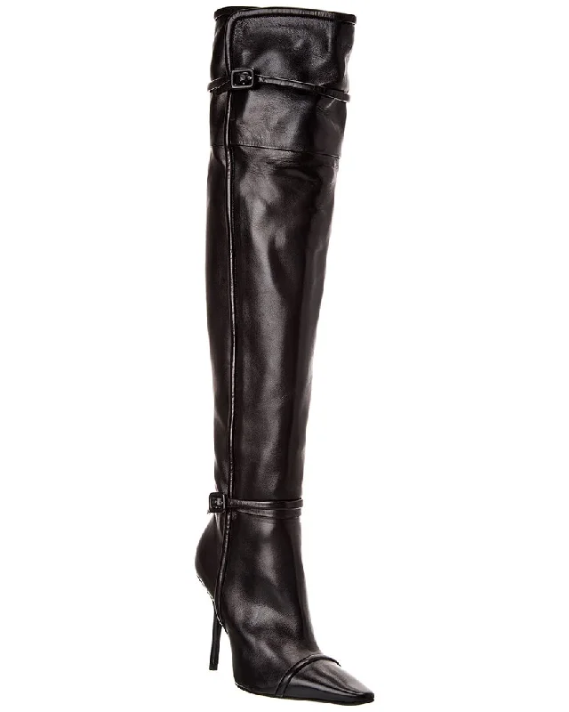 Roger Vivier Leather Knee-High Boot